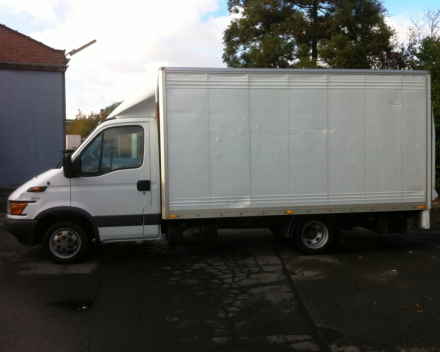 VERKOCHT  IVECO TURBODAILY KOFFER + LAADKLEP 04/06/2003 175011 KM