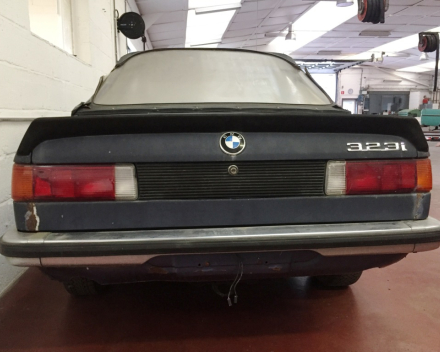 VERKOCHT  BMW E21 323I BAUR  TE RESTAUREREN