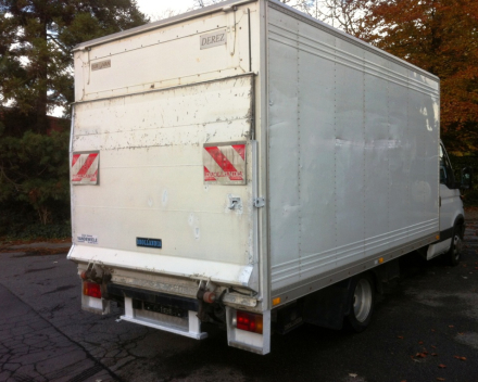 VERKOCHT  IVECO TURBODAILY KOFFER + LAADKLEP 04/06/2003 175011 KM