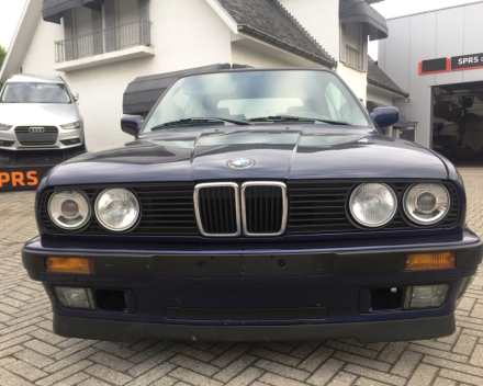 VERKOCHT   BMW &quot;E30&quot; 318I  * CABRIOLET * BLAUW METAAL * LEDER INTERIEUR * ALU VELGEN * GEKEURD * GARANTIE