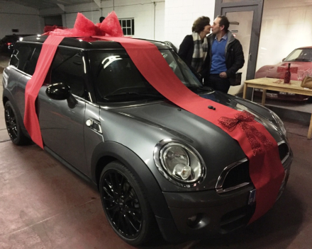 VERKOCHT MINI CLUBMAN DIESEL COOPER WORKS-VELGEN &quot;IN CADEAUVERPAKKING VOOR VERJAARDAG&quot;