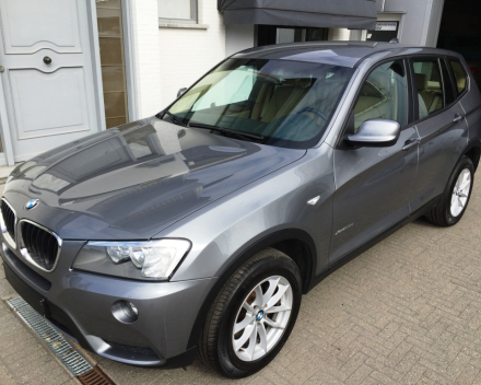 VERKOCHT  BMW X3  2,0D X-DRIVE BEIGE LEDER SPORTINTERIEUR