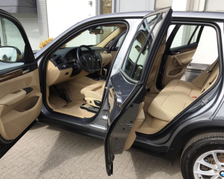 VERKOCHT  BMW X3  2,0D X-DRIVE BEIGE LEDER SPORTINTERIEUR