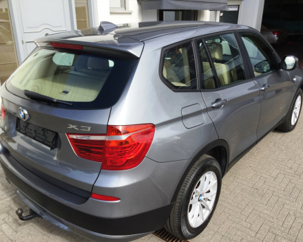 VERKOCHT  BMW X3  2,0D X-DRIVE BEIGE LEDER SPORTINTERIEUR