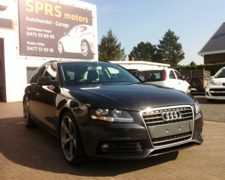 VERKOCHT  AUDI A4 2,0TDI AVANT  * DONKERGRIJS METAAL * ZWART LEDER * CRUISECONTROL * 19&quot; VELGEN * GEKEURD * GARANTIE