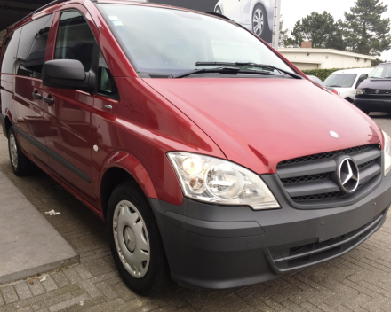 VERKOCHT  MERCEDES VITO 113 CDI DUBBELE CABINE LEDER NAVIGATIE SLECHTS 63506 KM