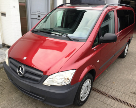 VERKOCHT  MERCEDES VITO 113 CDI DUBBELE CABINE LEDER NAVIGATIE SLECHTS 63506 KM