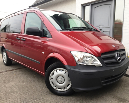 VERKOCHT  MERCEDES VITO 113 CDI DUBBELE CABINE LEDER NAVIGATIE SLECHTS 63506 KM