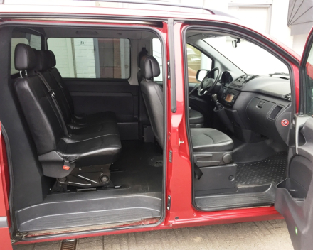 VERKOCHT  MERCEDES VITO 113 CDI DUBBELE CABINE LEDER NAVIGATIE SLECHTS 63506 KM