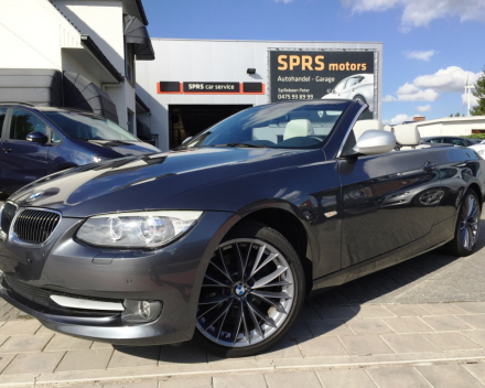 BMW 320 D CABRIOLET ** FULL OPTION ** LEDER / NAVIGATIE / XENON / AUTOMAAT / ALU VELGEN / CRUISECONTROL  / GEKEURD * GARANTIE