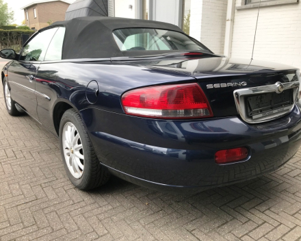 VERKOCHT CHRYSLER SEBRING CABRIOLET  19/01/2004