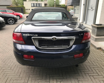 VERKOCHT CHRYSLER SEBRING CABRIOLET  19/01/2004