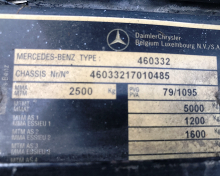 MERCEDES G300 DIESEL OLDTIMER 29/01/1981  40,314 KM