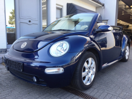 VERKOCHT  VOLKSWAGEN NEW BEETLE CABRIOLET BENZINE / LEDER / ALU / GEKEURD