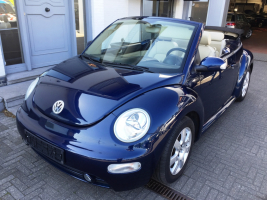 VERKOCHT  VOLKSWAGEN NEW BEETLE CABRIOLET BENZINE / LEDER / ALU / GEKEURD