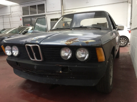 VERKOCHT  BMW E21 323I BAUR  TE RESTAUREREN