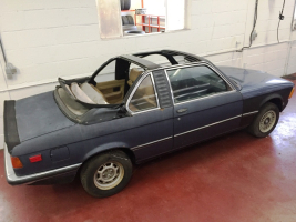 VERKOCHT  BMW E21 323I BAUR  TE RESTAUREREN