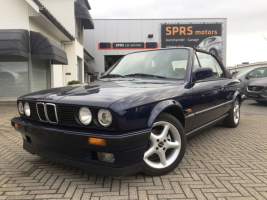 VERKOCHT   BMW &quot;E30&quot; 318I  * CABRIOLET * BLAUW METAAL * LEDER INTERIEUR * ALU VELGEN * GEKEURD * GARANTIE