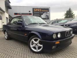 VERKOCHT   BMW &quot;E30&quot; 318I  * CABRIOLET * BLAUW METAAL * LEDER INTERIEUR * ALU VELGEN * GEKEURD * GARANTIE