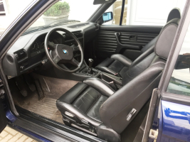 VERKOCHT   BMW &quot;E30&quot; 318I  * CABRIOLET * BLAUW METAAL * LEDER INTERIEUR * ALU VELGEN * GEKEURD * GARANTIE