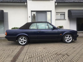 VERKOCHT   BMW &quot;E30&quot; 318I  * CABRIOLET * BLAUW METAAL * LEDER INTERIEUR * ALU VELGEN * GEKEURD * GARANTIE