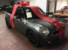 VERKOCHT MINI CLUBMAN DIESEL COOPER WORKS-VELGEN &quot;IN CADEAUVERPAKKING VOOR VERJAARDAG&quot;