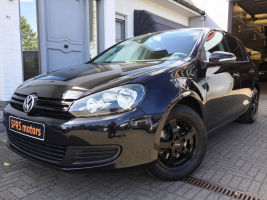 VERKOCHT  VOLKSWAGEN GOLF 6 1,4 BENZINE / ALU VELGEN / DIGITALE AIRCO / ZWART / GEKEURD VOOR VERKOOP + GARANTIE