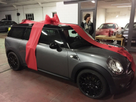 VERKOCHT MINI CLUBMAN DIESEL COOPER WORKS-VELGEN &quot;IN CADEAUVERPAKKING VOOR VERJAARDAG&quot;