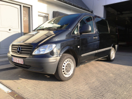 VERKOCHT  MERCEDES VITO 111CDI * DUBBELE CABINE * 6 ZITPLAATSEN * AIRCO * GEKEURD * GARANTIE