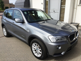 VERKOCHT  BMW X3  2,0D X-DRIVE BEIGE LEDER SPORTINTERIEUR