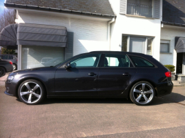 VERKOCHT  AUDI A4 2,0TDI AVANT  * DONKERGRIJS METAAL * ZWART LEDER * CRUISECONTROL * 19&quot; VELGEN * GEKEURD * GARANTIE