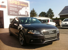 VERKOCHT  AUDI A4 2,0TDI AVANT  * DONKERGRIJS METAAL * ZWART LEDER * CRUISECONTROL * 19&quot; VELGEN * GEKEURD * GARANTIE