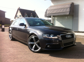 VERKOCHT  AUDI A4 2,0TDI AVANT  * DONKERGRIJS METAAL * ZWART LEDER * CRUISECONTROL * 19&quot; VELGEN * GEKEURD * GARANTIE