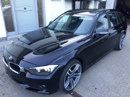 VERKOCHT BMW 318D TOURING  * LEDER * NAVIGATIE + KLEURSCHERM * PDC * 19&quot; BREEDSETVELGEN * CRUISECONTROL * GARANTIE