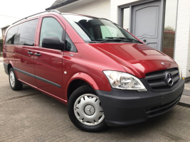 VERKOCHT  MERCEDES VITO 113 CDI DUBBELE CABINE LEDER NAVIGATIE SLECHTS 63506 KM