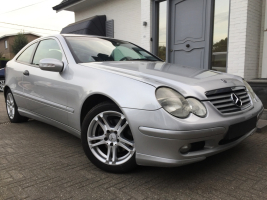 VERKOCHT  MERCEDES C220 CDI COUPE * ZILVER METAAL * DIGITALE AIRCO * ALU VELGEN * GEKEURD * GARANTIE