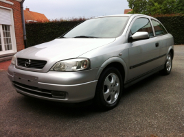 VERKOCHT  OPEL ASTRA G 1,4 BENZ  04/05/2002  56749 KM  GEKEURD + GARANTIE